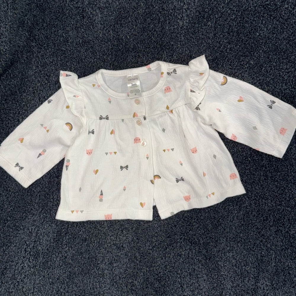 Button up baby blouse